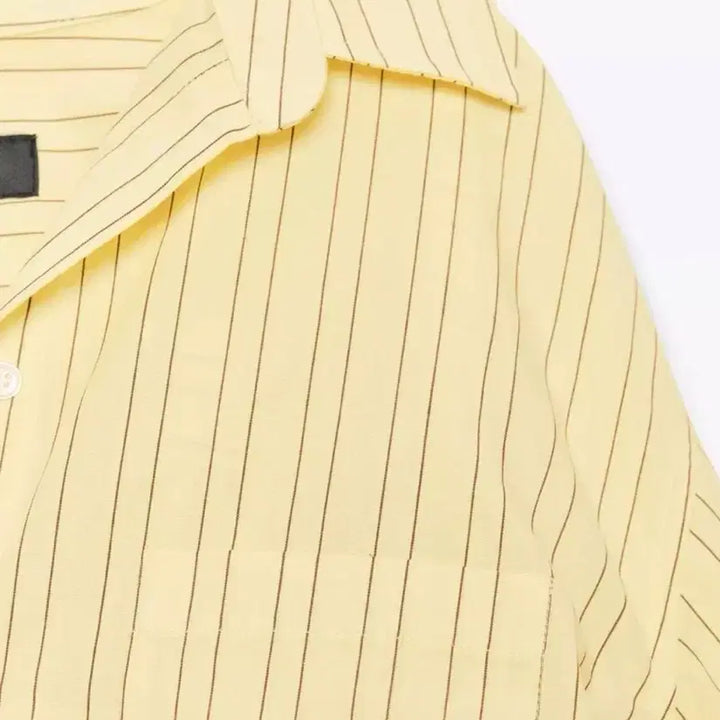 [BUNJANG] ZARA Yellow/Mustard Striped Shirt / 자라 옐로우 스트라이프 셔츠(새상품)