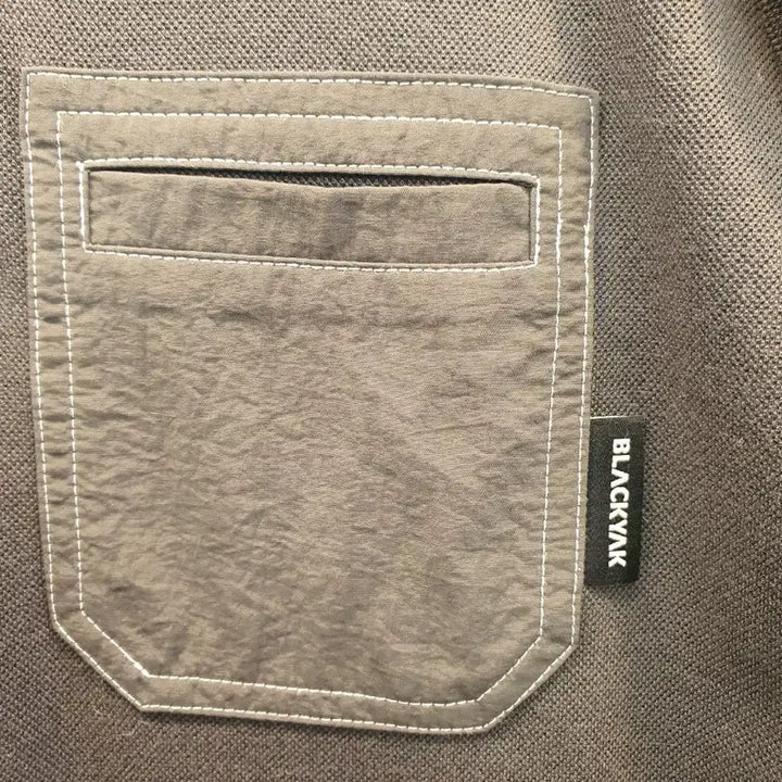 [SOLD OUT] [100] 블랙야크 남성 포켓 카라 반팔 티셔츠 (그레이)