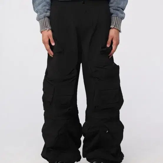 [BUNJANG] Diesel P-Stained Nylon Cargo Pants / 디젤 P-스테인드 나일론 카고 팬츠 2way
