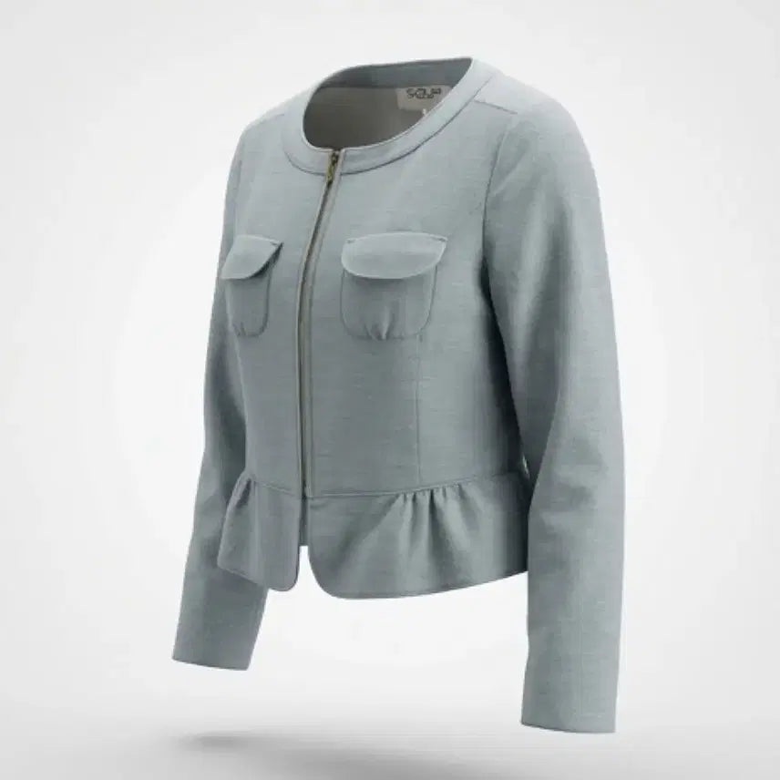 [BUNJANG] SOUP Linen Zip-Up Jacket BL / 여성9사이즈/ SOUP 린넨 집업자켓BL 21-154