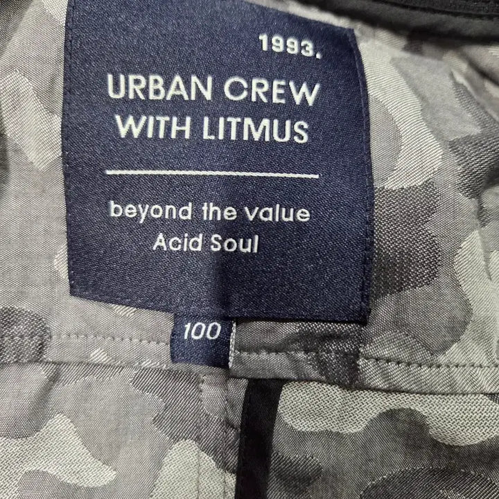 [BUNJANG] URBAN CREW WITH LITMUS 카모패턴 블루종 100 / URBAN CREW WITH LITMUS 카모패턴 블루종 100