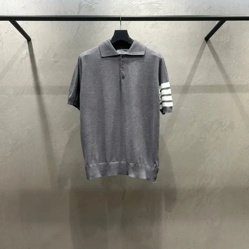 [BUNJANG] TB Merino Wool Short Sleeve Knit Top / TB 4선바 메리노울 반팔 니트 / 3color