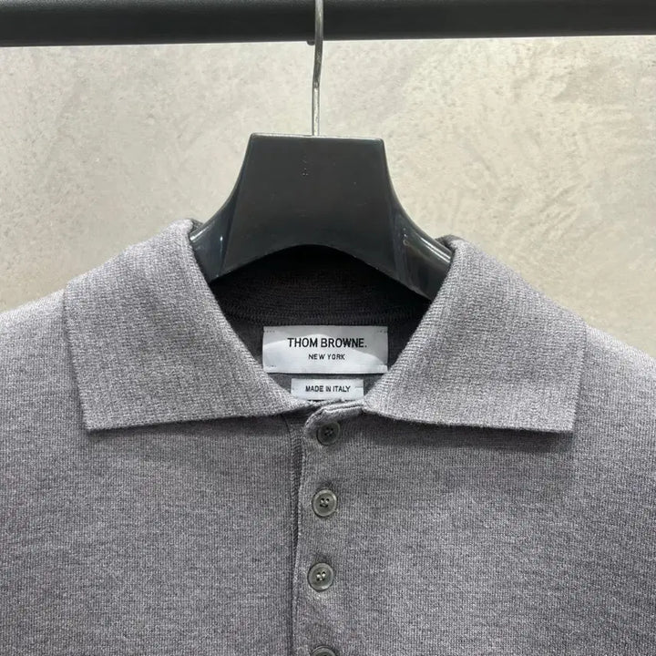 [BUNJANG] TB Merino Wool Short Sleeve Knit Top / TB 4선바 메리노울 반팔 니트 / 3color