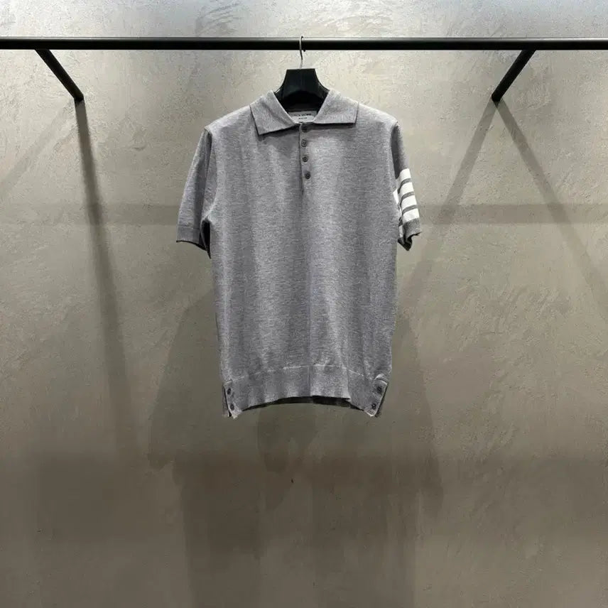 [BUNJANG] TB Merino Wool Short Sleeve Knit Top / TB 4선바 메리노울 반팔 니트 / 3color