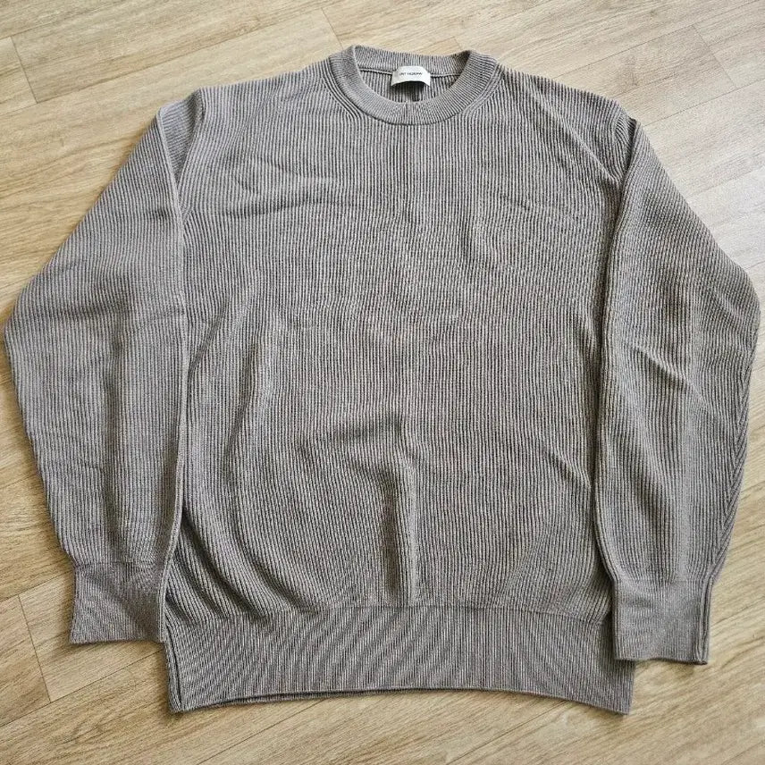 [BUNJANG] The Row Cotton Rib Knit Khaki Grey / 인더로우 코튼 립 니트 카키그레이