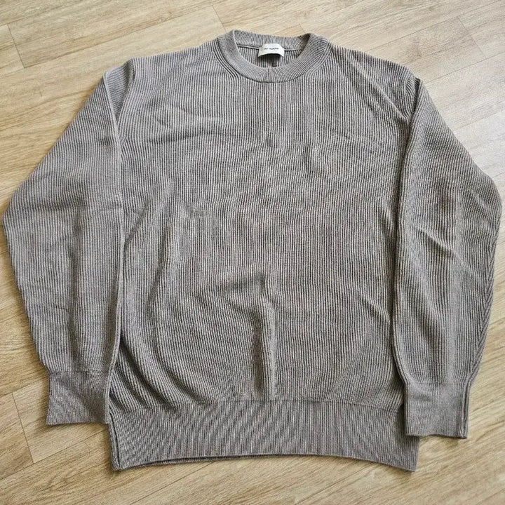 [BUNJANG] The Row Cotton Rib Knit Khaki Grey / 인더로우 코튼 립 니트 카키그레이
