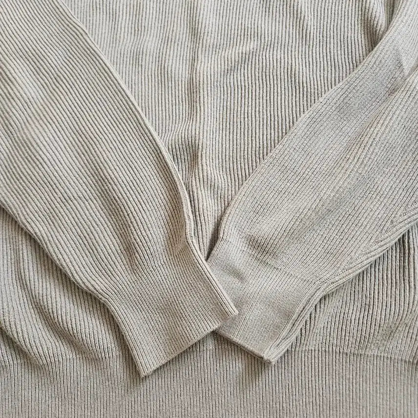 [BUNJANG] The Row Cotton Rib Knit Khaki Grey / 인더로우 코튼 립 니트 카키그레이