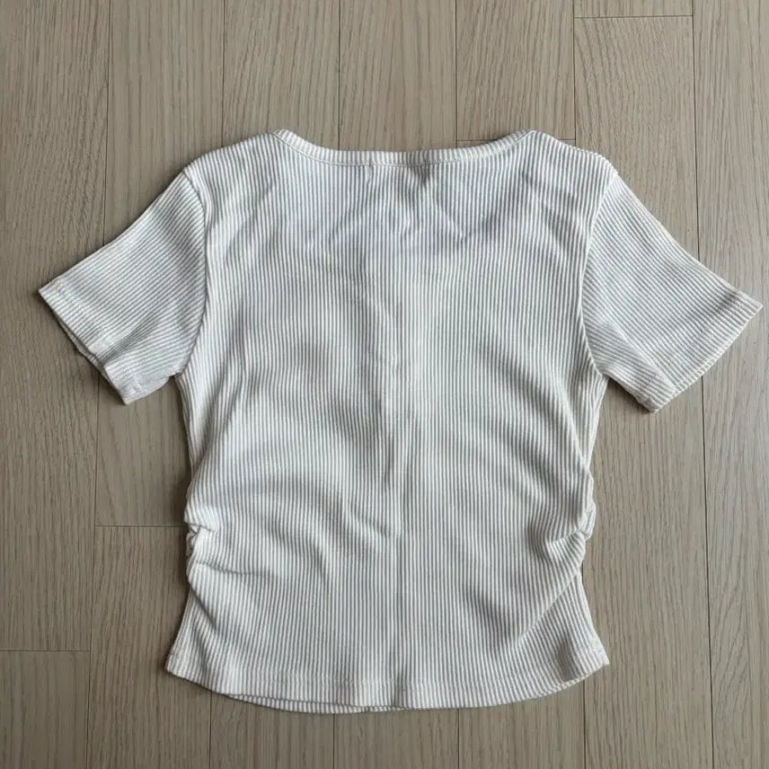[BUNJANG] YoungnRich DdoDdoSlim Ribbed Knit Ivory Top / 영앤리치 또또슬림 골지니트 아이보리