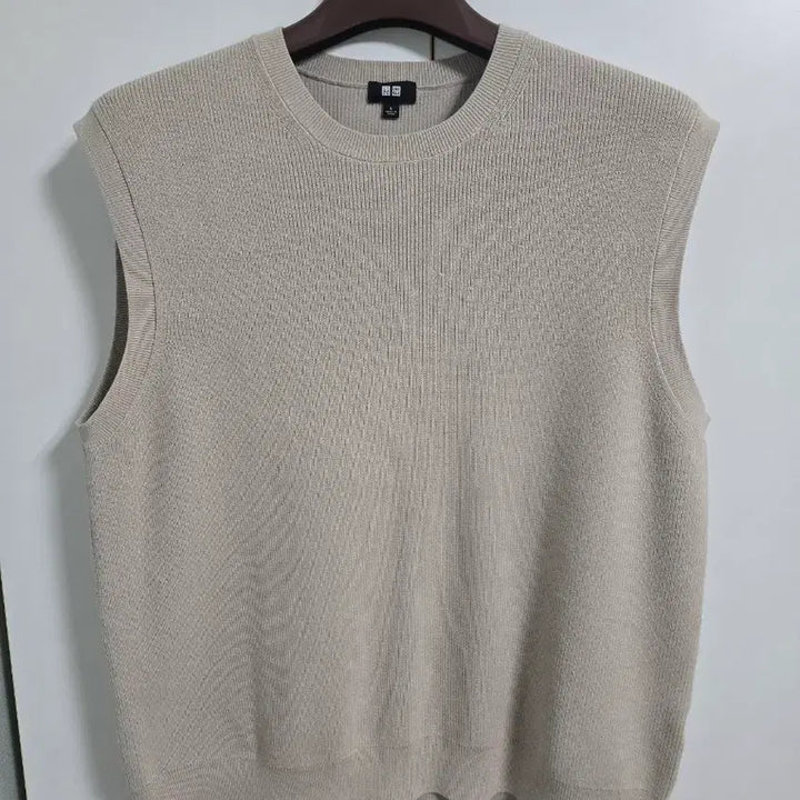 [BUNJANG] Uniqlo Knit Vest Beige L / 유니클로 니트 조끼 L 베이지