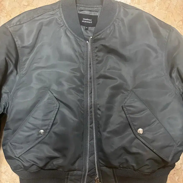 [BUNJANG] Musinsa Standard MA-1 Bomber Jacket - Dark Gray (M) / 무신사 스탠다드 무탠다드 MA-1 다크 그레이 m사이즈