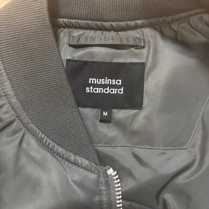 [BUNJANG] Musinsa Standard MA-1 Bomber Jacket - Dark Gray (M) / 무신사 스탠다드 무탠다드 MA-1 다크 그레이 m사이즈