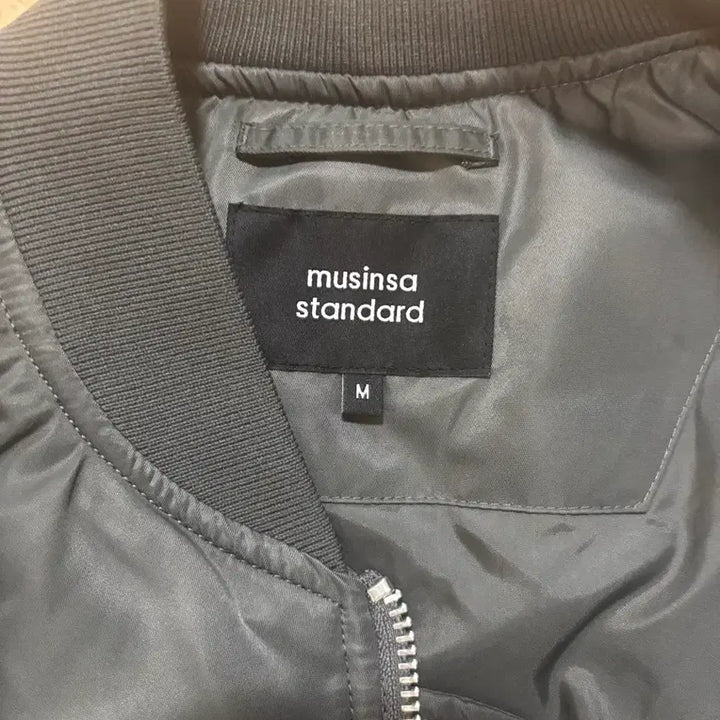 [BUNJANG] Musinsa Standard MA-1 Bomber Jacket - Dark Gray (M) / 무신사 스탠다드 무탠다드 MA-1 다크 그레이 m사이즈