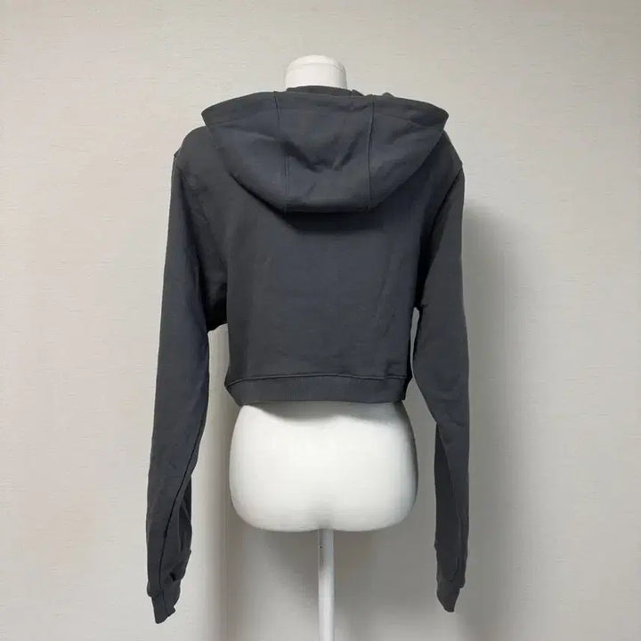 [BUNJANG] High-Neck Button Crop Hoodie / 새상품) 하이넥 버튼 크롭 후드티