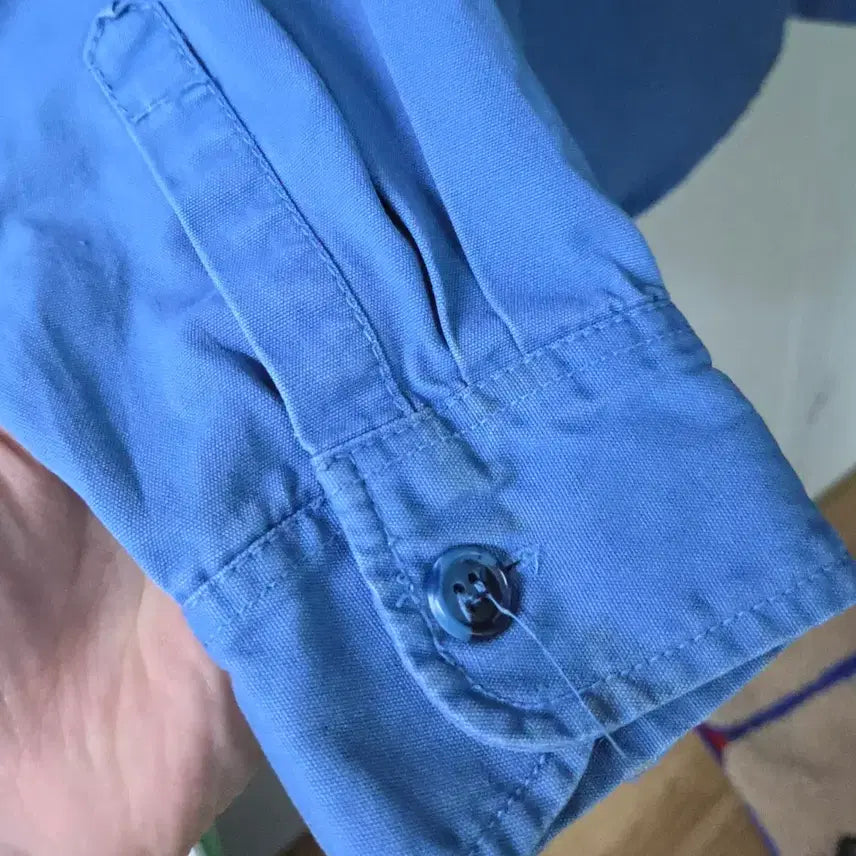 [BUNJANG] Patagonia 80s Deca Tag Blue Work Shirt / (L)파타고니아 Rare 80s 데카태그 블루 워크셔츠