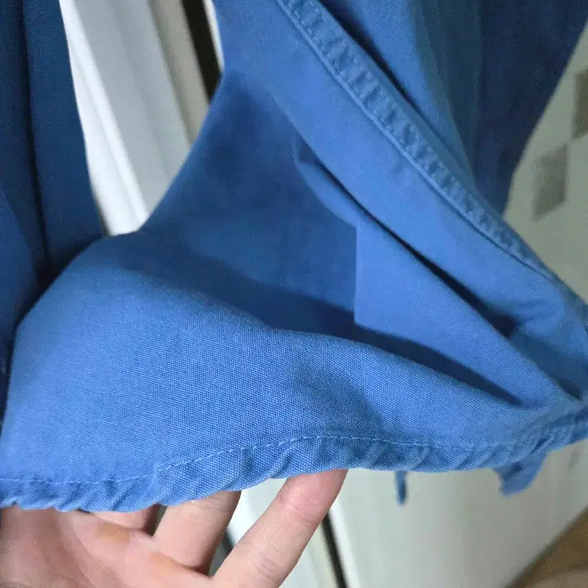 [BUNJANG] Patagonia 80s Deca Tag Blue Work Shirt / (L)파타고니아 Rare 80s 데카태그 블루 워크셔츠