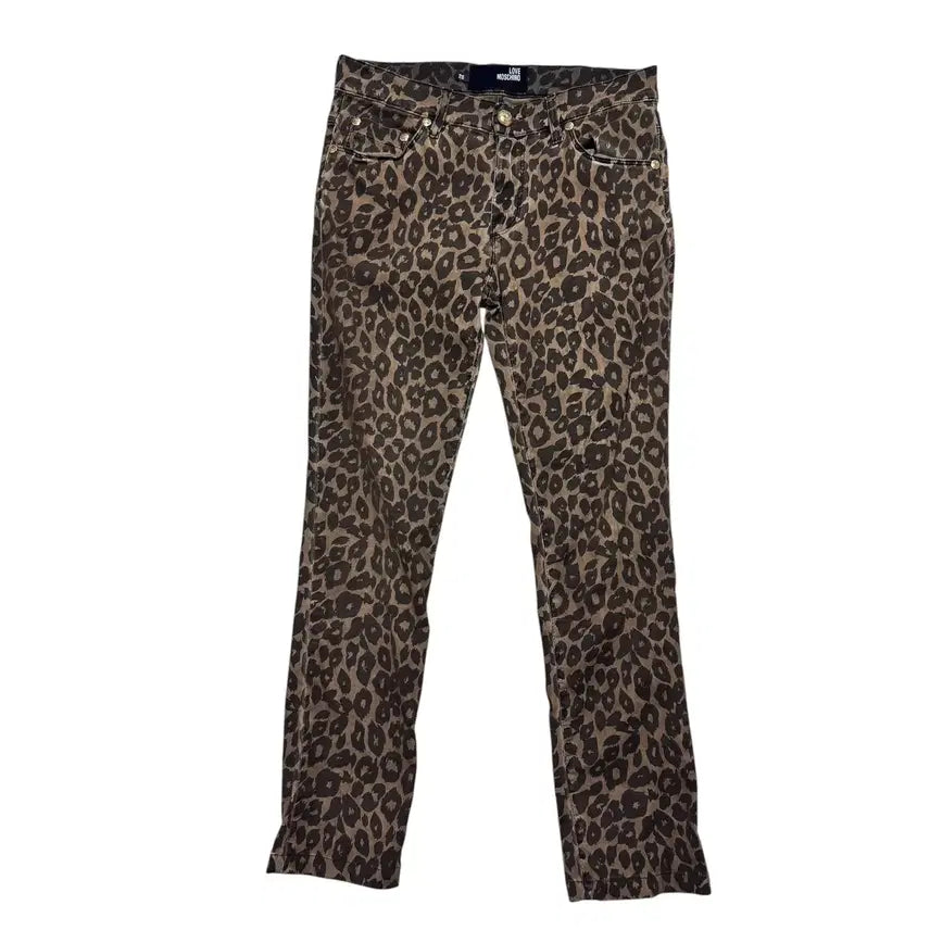 [BUNJANG] Moschino Love Leopard Pants / 모스키노 러브 레오파드 팬츠