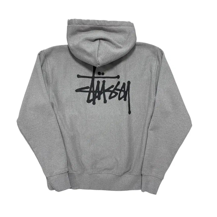 [BUNJANG] Stussy Big Logo Gray Hoodie / 정품 스투시 빅로고 그레이 후드티