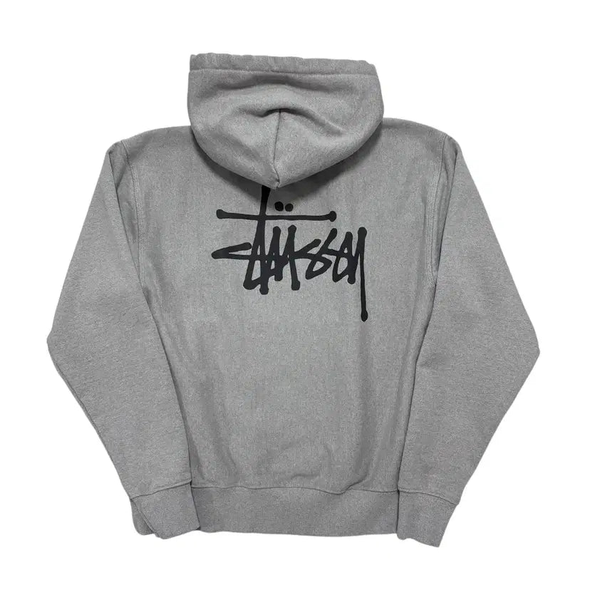 [BUNJANG] Stussy Big Logo Gray Hoodie / 정품 스투시 빅로고 그레이 후드티