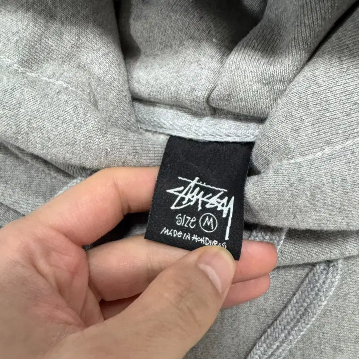 [BUNJANG] Stussy Big Logo Gray Hoodie / 정품 스투시 빅로고 그레이 후드티