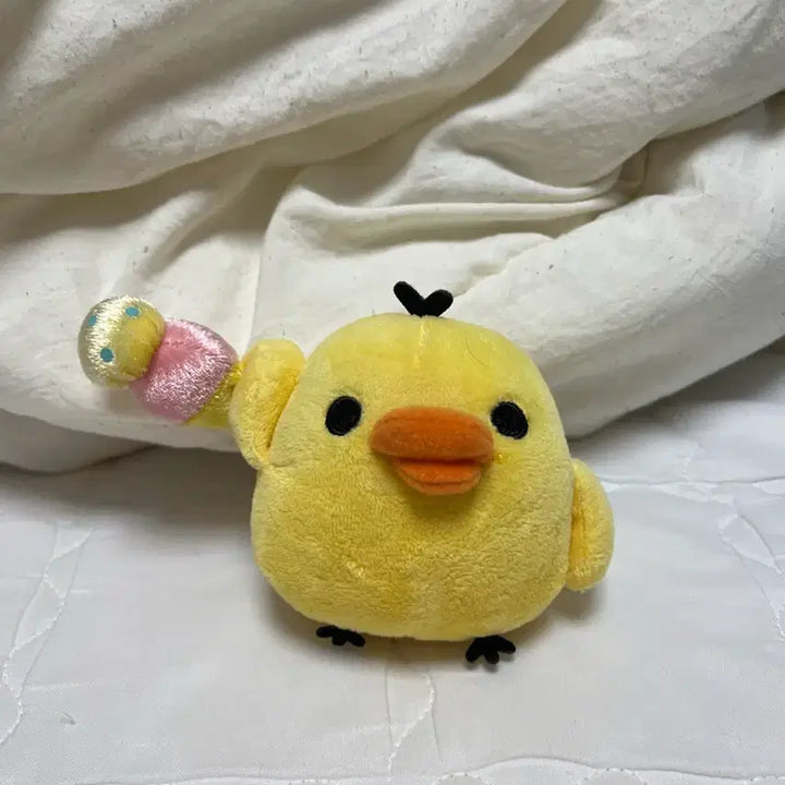 [BUNJANG] Rilakkuma Kippitori Chick Ice Cream Plush / 급전할인 리락쿠마 키이로이토리 병아리 아이스크림 인형