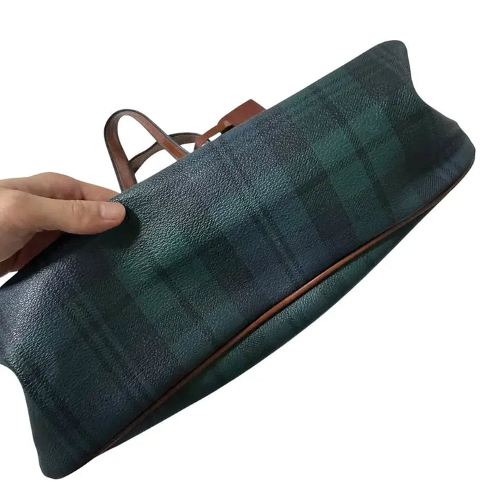 [SOLD OUT] 폴로 랄프로렌 블랙와치 그린 토트백
