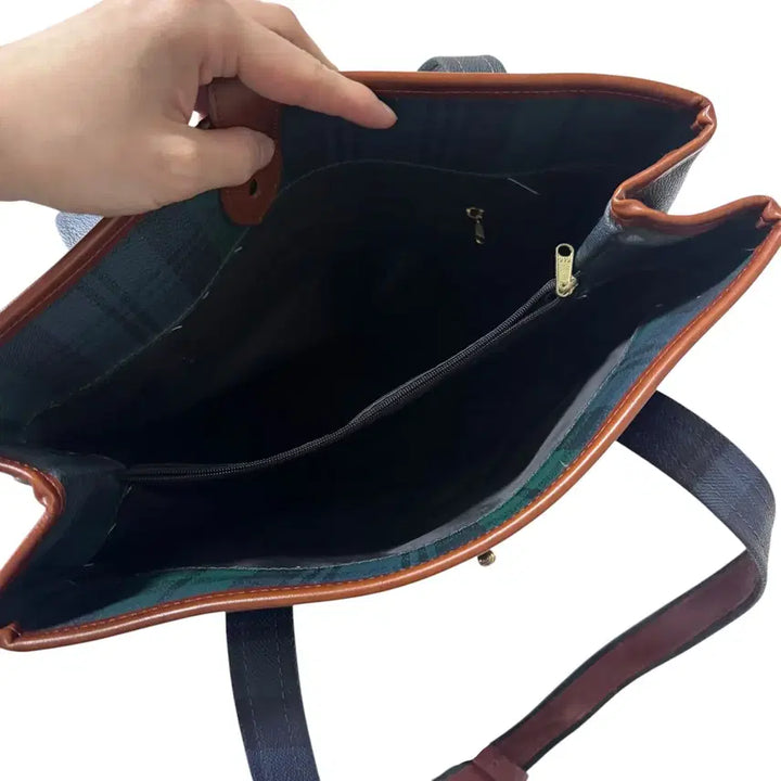 [SOLD OUT] 폴로 랄프로렌 블랙와치 그린 토트백
