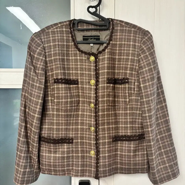 [BUNJANG] Lelian Vintage Brown Check Jacket / 일본빈티지_레리안  브라운 체크자켓 (드라이완료)