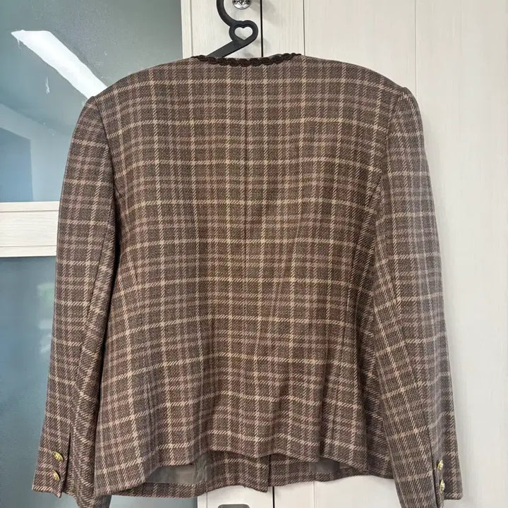 [BUNJANG] Lelian Vintage Brown Check Jacket / 일본빈티지_레리안  브라운 체크자켓 (드라이완료)