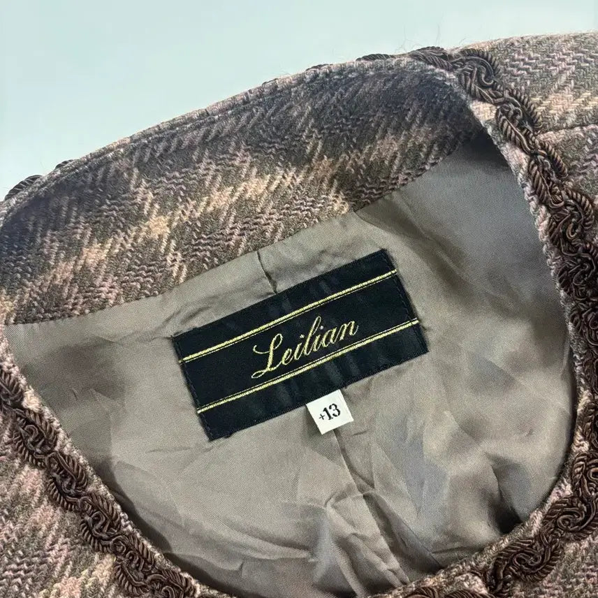 [BUNJANG] Lelian Vintage Brown Check Jacket / 일본빈티지_레리안  브라운 체크자켓 (드라이완료)