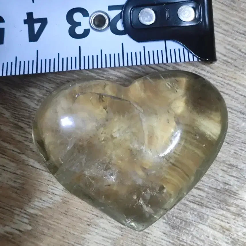 [BUNJANG] Heart-Shaped Light Citrine Gemstone / 하트 모양 연 시트린 원석 47. 8g
