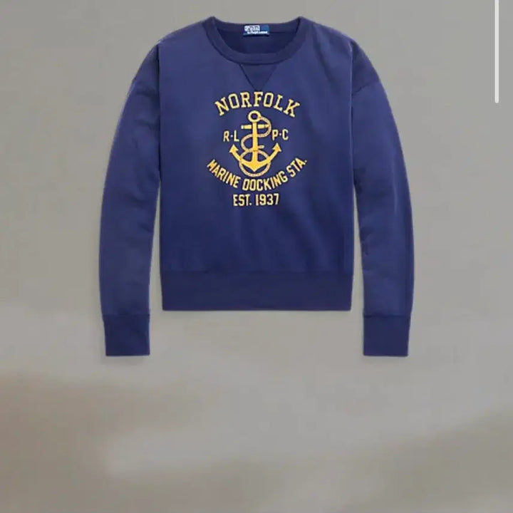 [BUNJANG] Polo Vintage Fit Graphic Sweatshirt Navy L / 폴로 빈티지핏 그래픽 스웻셔츠 네이비 L