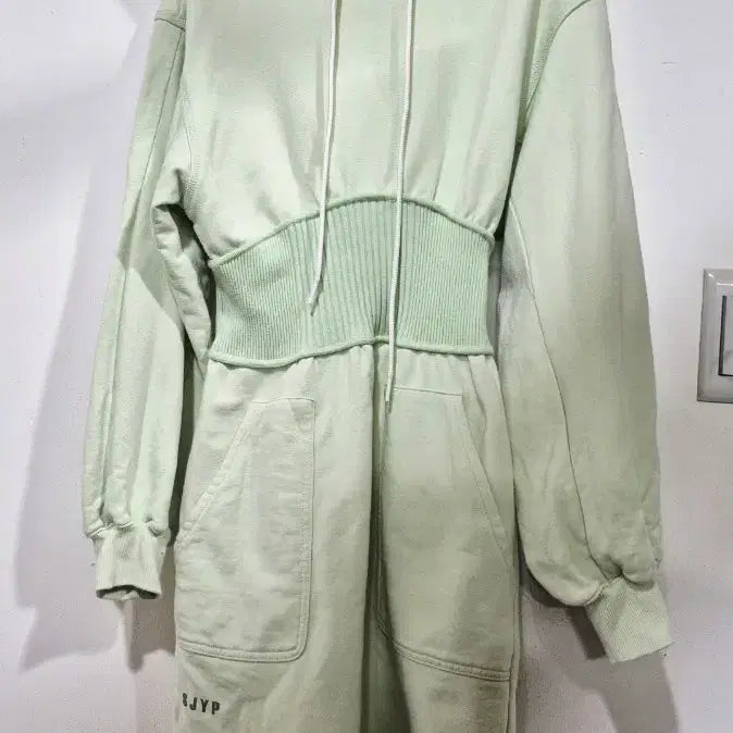 [BUNJANG] SJYP Mint Hoodie Dress / 한섬  SJYP 민트색 후드 원피스