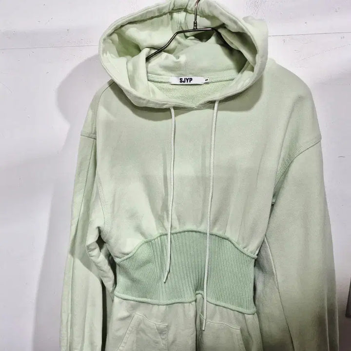 [BUNJANG] SJYP Mint Hoodie Dress / 한섬  SJYP 민트색 후드 원피스