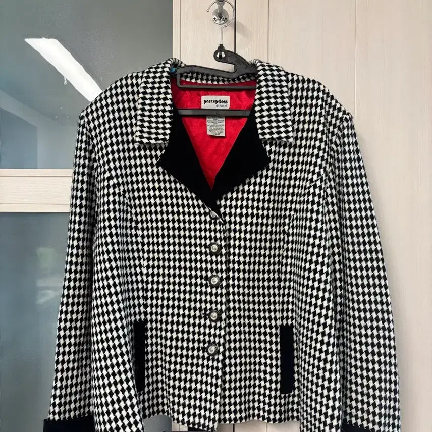 [BUNJANG] Vintage Houndstooth Check Jacket / 미국빈티지_하운드투스 체크자켓 (드라이완료)