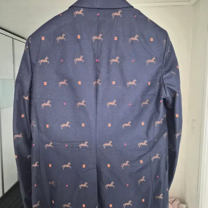 [BUNJANG] Gucci Navy Riding Pattern Blazer (Size 52) / 구찌 네이비 승마 패턴 블레이저 52사이즈