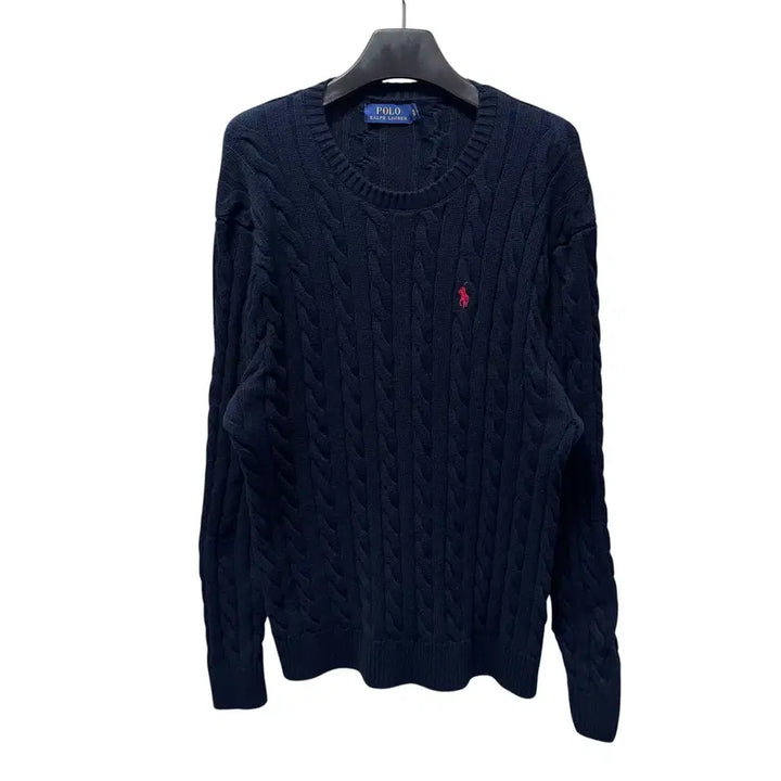 [SOLD OUT] 신형 폴로 랄프로렌 네이비 꽈배기 니트
