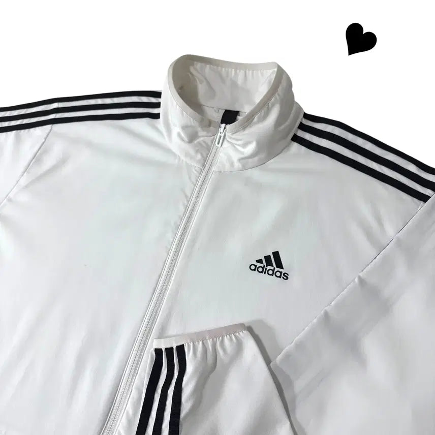 [BUNJANG] Adidas White Track Top Jacket / 아디다스 화이트 트랙탑 자켓
