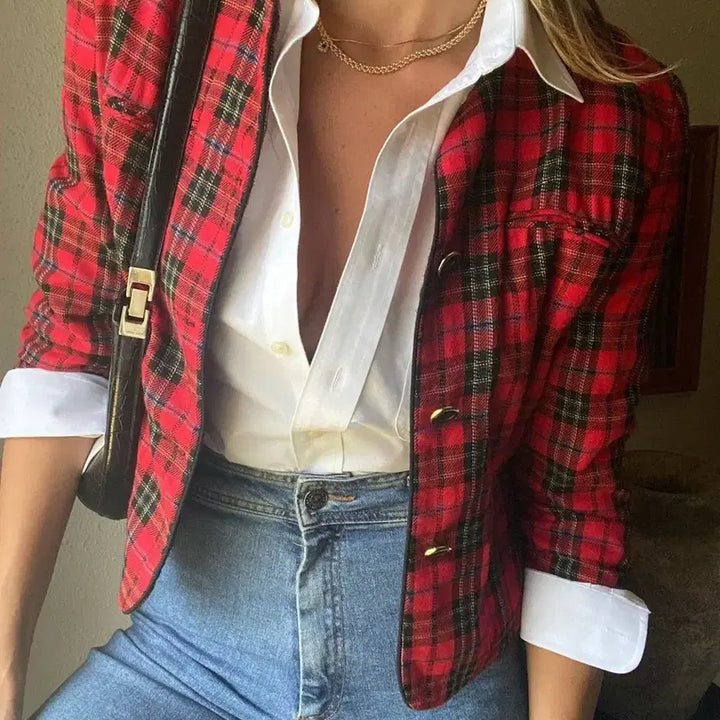 [BUNJANG] Vintage Tartan Check Jacket / 마국빈티지ㅡ타탄체크 자켓