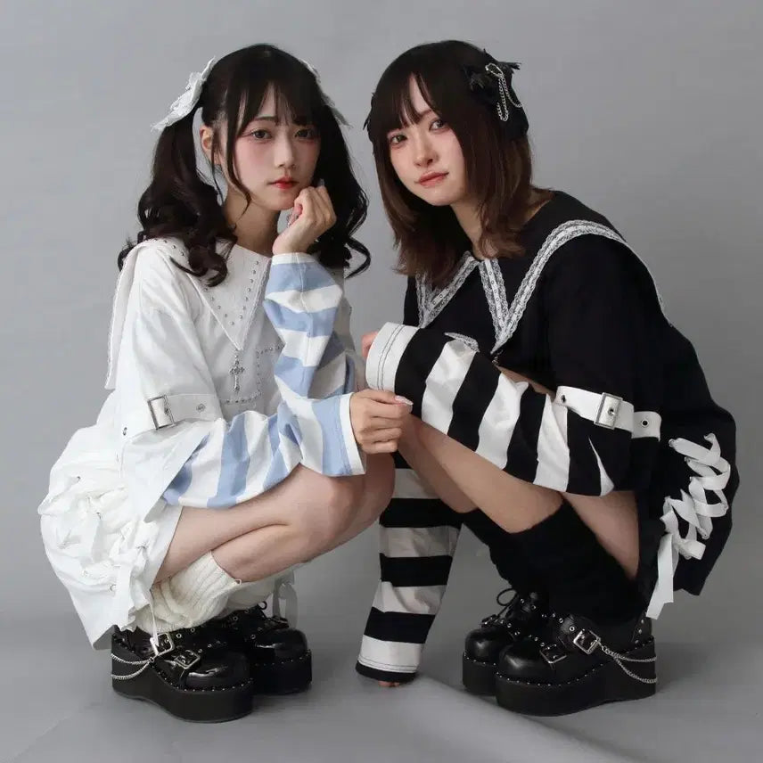 [BUNJANG] Dear My Love Chain Embellished Platform Boots / 디어마이러브 체인 장식 통굽 25.0 사이즈