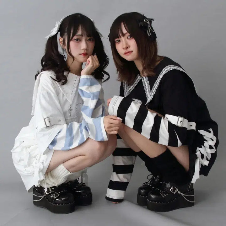 [BUNJANG] Dear My Love Chain Embellished Platform Boots / 디어마이러브 체인 장식 통굽 25.0 사이즈