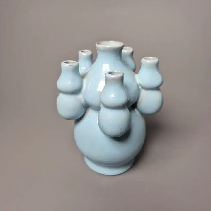 [BUNJANG] Northern Song Dynasty Yaozhou Celadon Lotus Ewer / 북송 여요 청자 천청유 오련호로병 중국도자기 골동품 고미술품 수집품