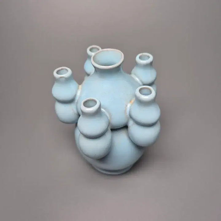 [BUNJANG] Northern Song Dynasty Yaozhou Celadon Lotus Ewer / 북송 여요 청자 천청유 오련호로병 중국도자기 골동품 고미술품 수집품