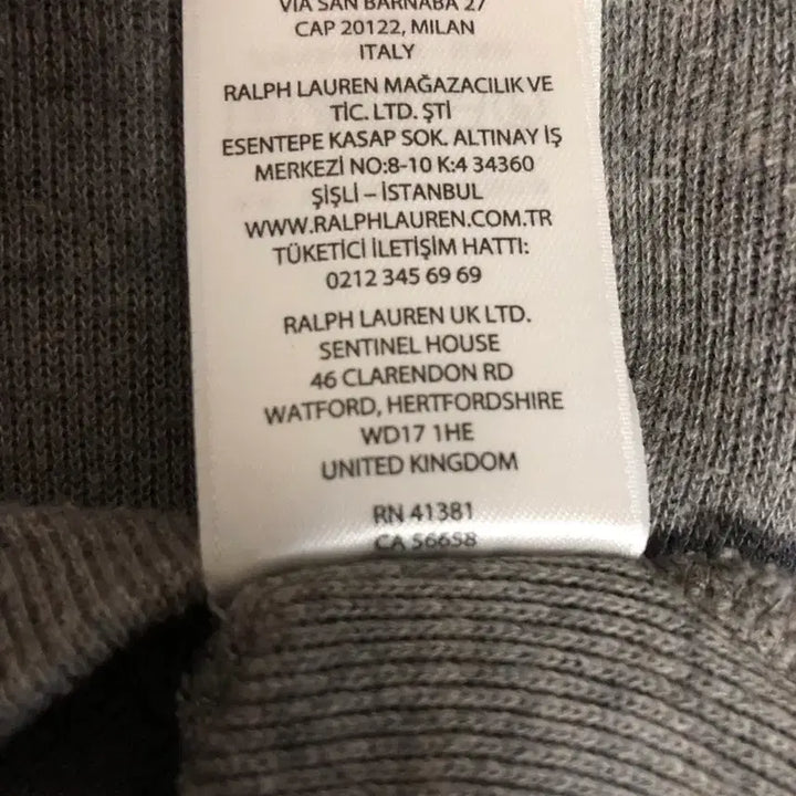 [BUNJANG] Polo Ralph Lauren Boys Half Zip-Up Gray XL / 폴로 랄프로렌 보이즈 하프 집업 그레이 18-20 XL