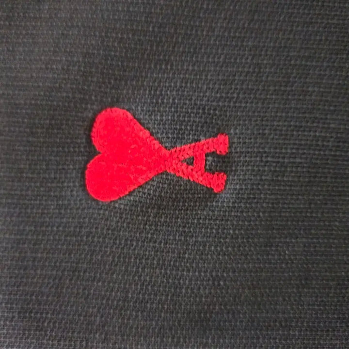[BUNJANG] AMI Small Heart Black Hoodie L / 아미 스몰 하트 블랙 후드티 L