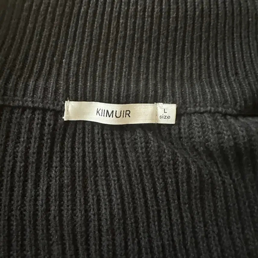 [BUNJANG] KIMUUE Knit Zip-up L Black / 키뮤어 니트집업 L