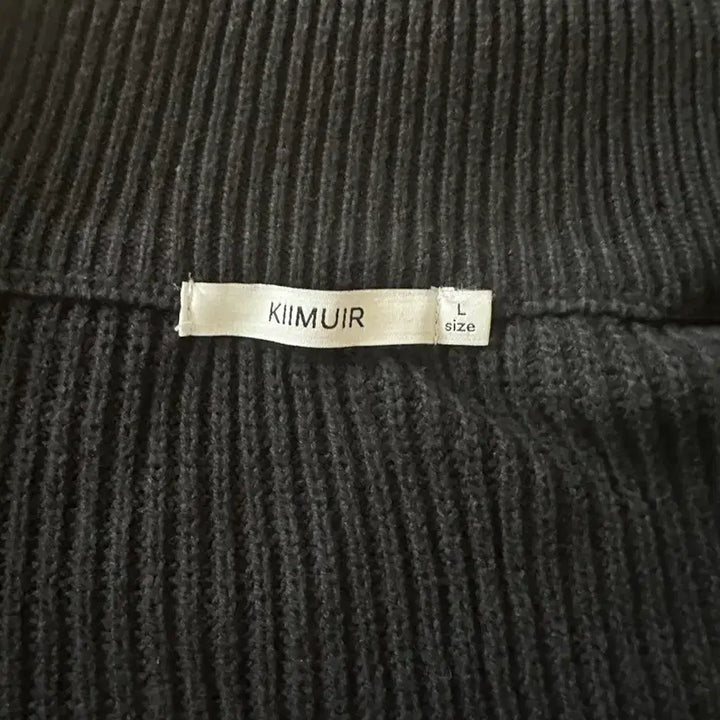 [BUNJANG] KIMUUE Knit Zip-up L Black / 키뮤어 니트집업 L