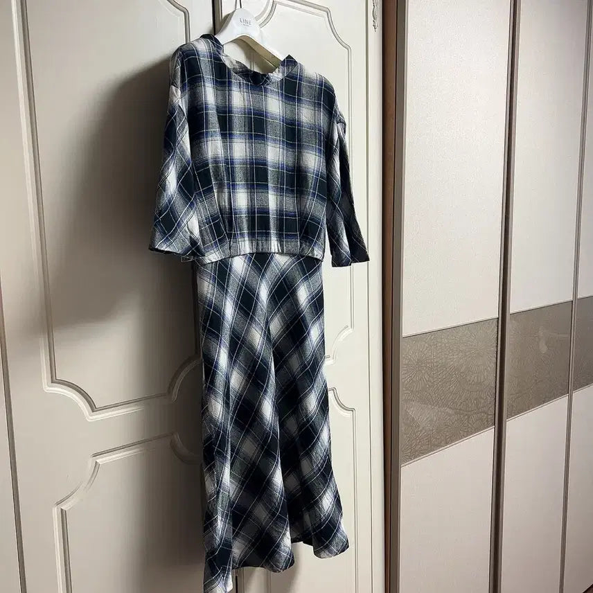 [SOLD OUT] (정품)마쥬 체크 원피스 43 사이즈