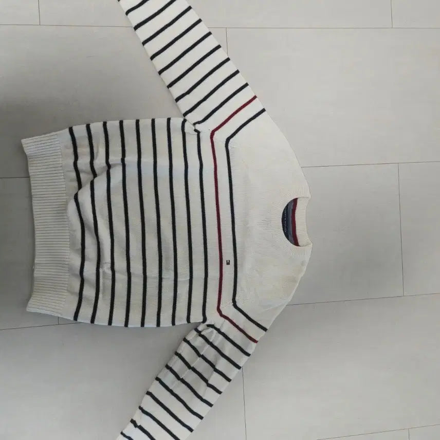 [BUNJANG] Tommy Hilfiger Striped Knit Sweater / 타미힐피거 스트라이프 니트