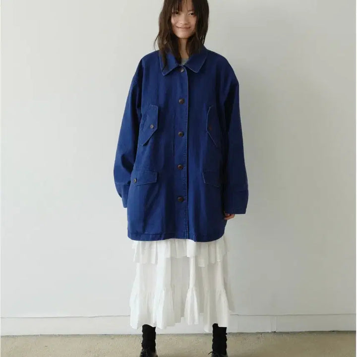 [BUNJANG] AREYOU Blue Work Jacket / (새상품) 아유 AREYOU 블루 워크 자켓