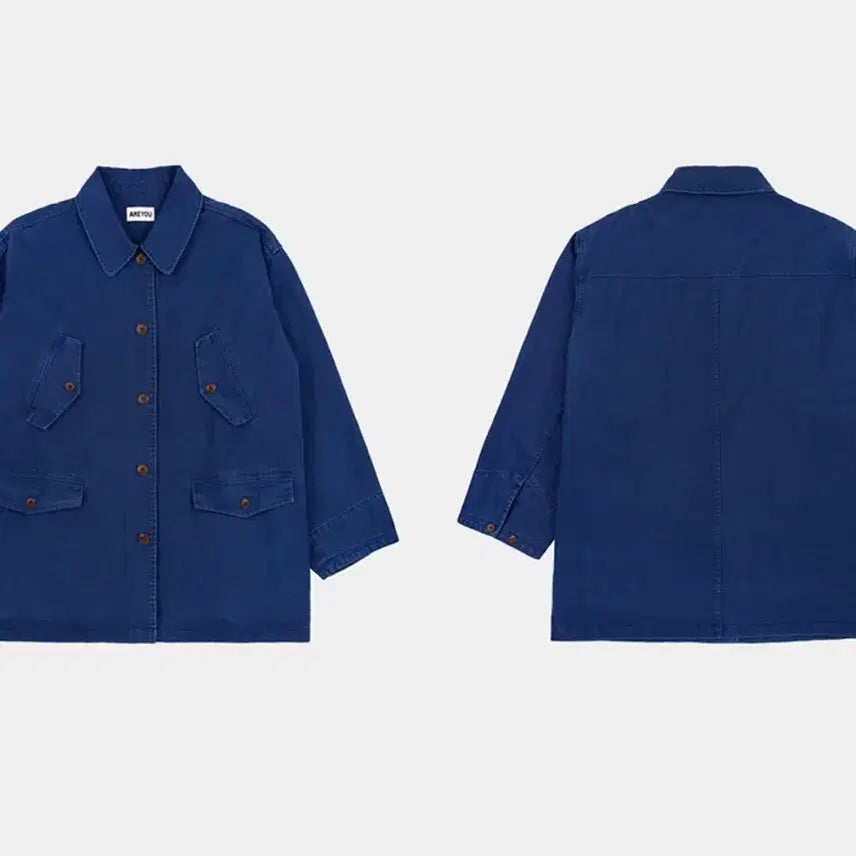 [BUNJANG] AREYOU Blue Work Jacket / (새상품) 아유 AREYOU 블루 워크 자켓